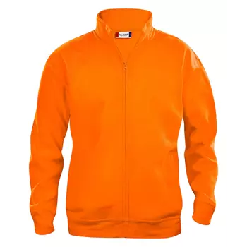 Clique Basic sweat Cardigan, Hi-vis Orange