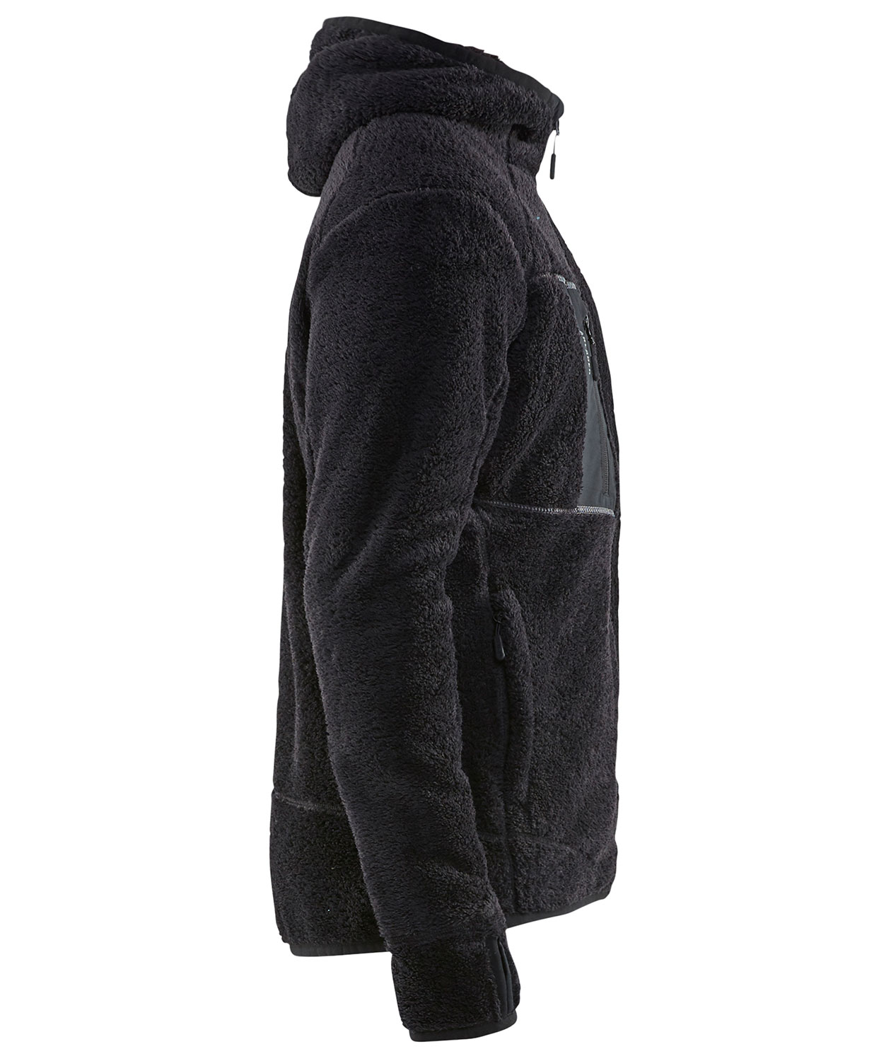 Bl&aring;kl&auml;der Faserpelzjacke, Schwarz/Silber, large image number 2