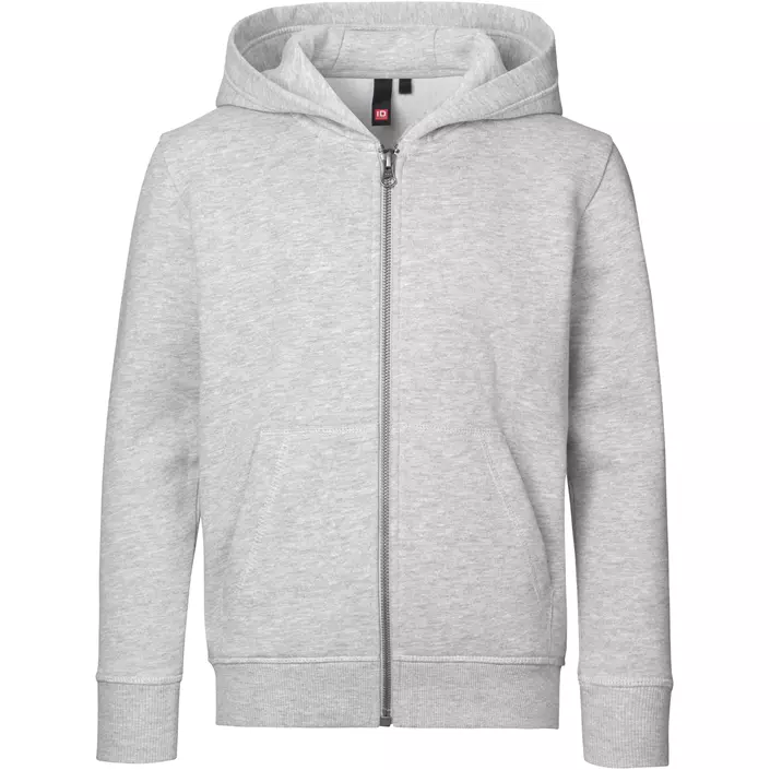 ID Core hoodie for kids, Grey Melange, large image number 0