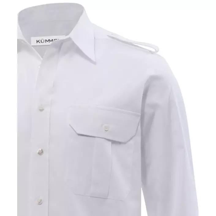 Kümmel Howard Classic fit pilotskjorta med extra ärmlängd, Vit, large image number 1