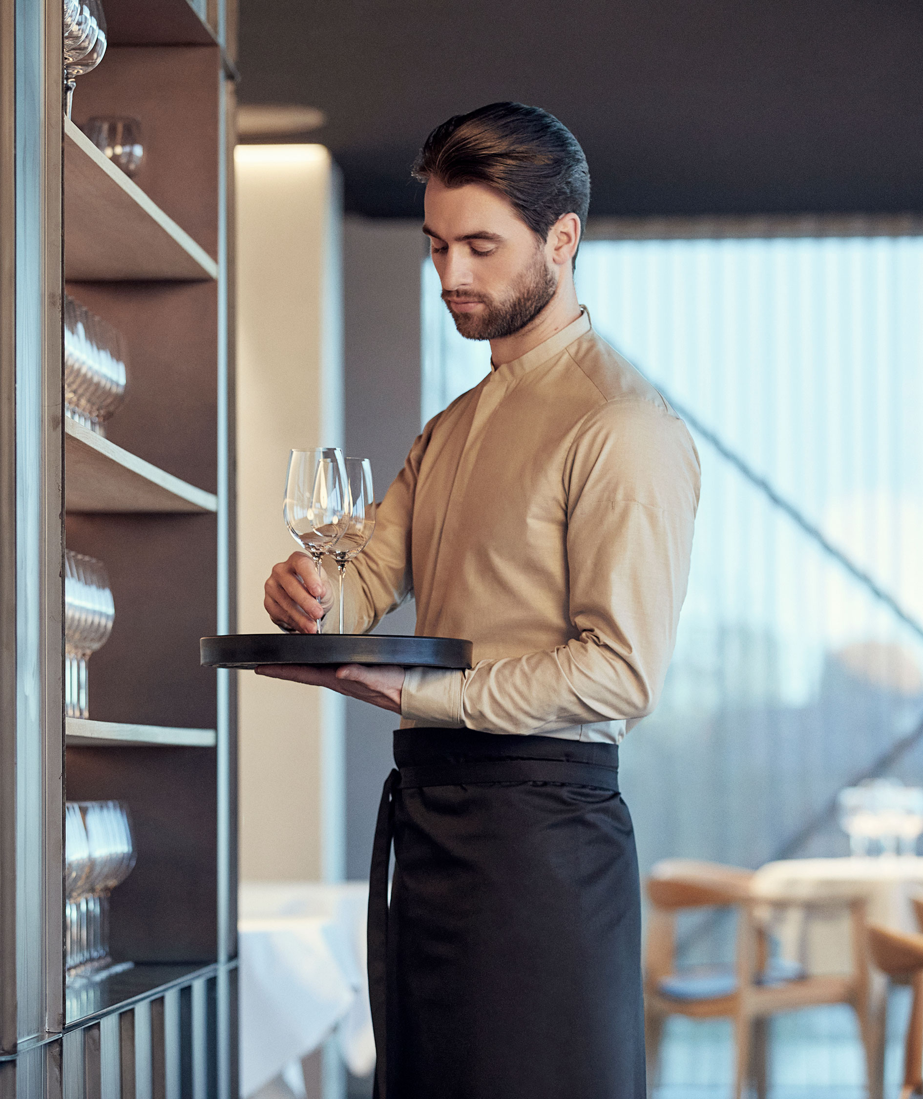 Kentaur oxford modern fit skjorta, Sand, large image number 1