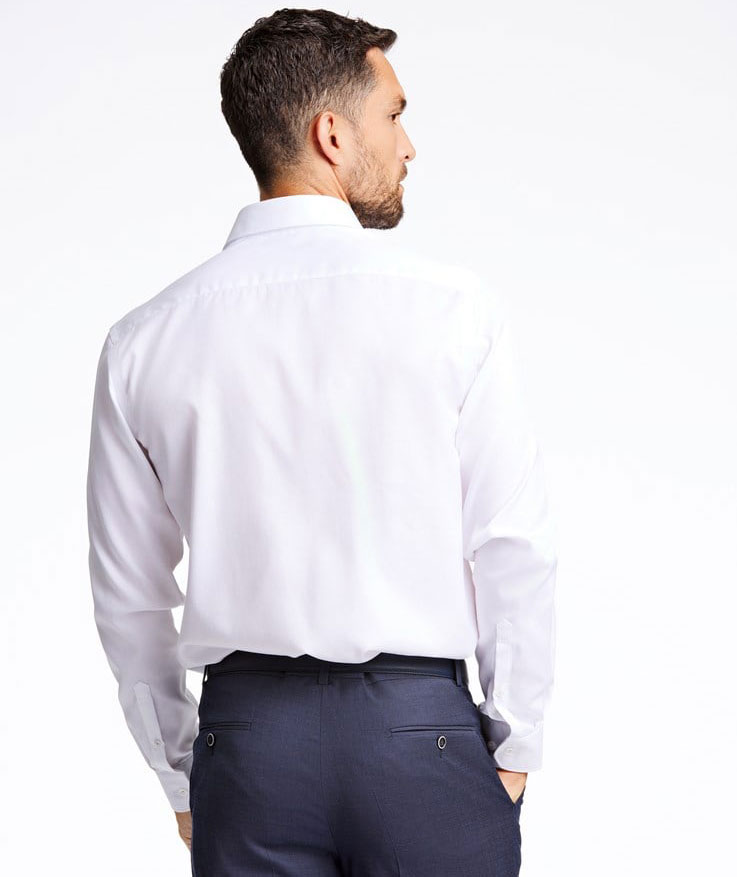 Lindbergh 1927 Twill Modern fit skjorte, Hvid, large image number 3