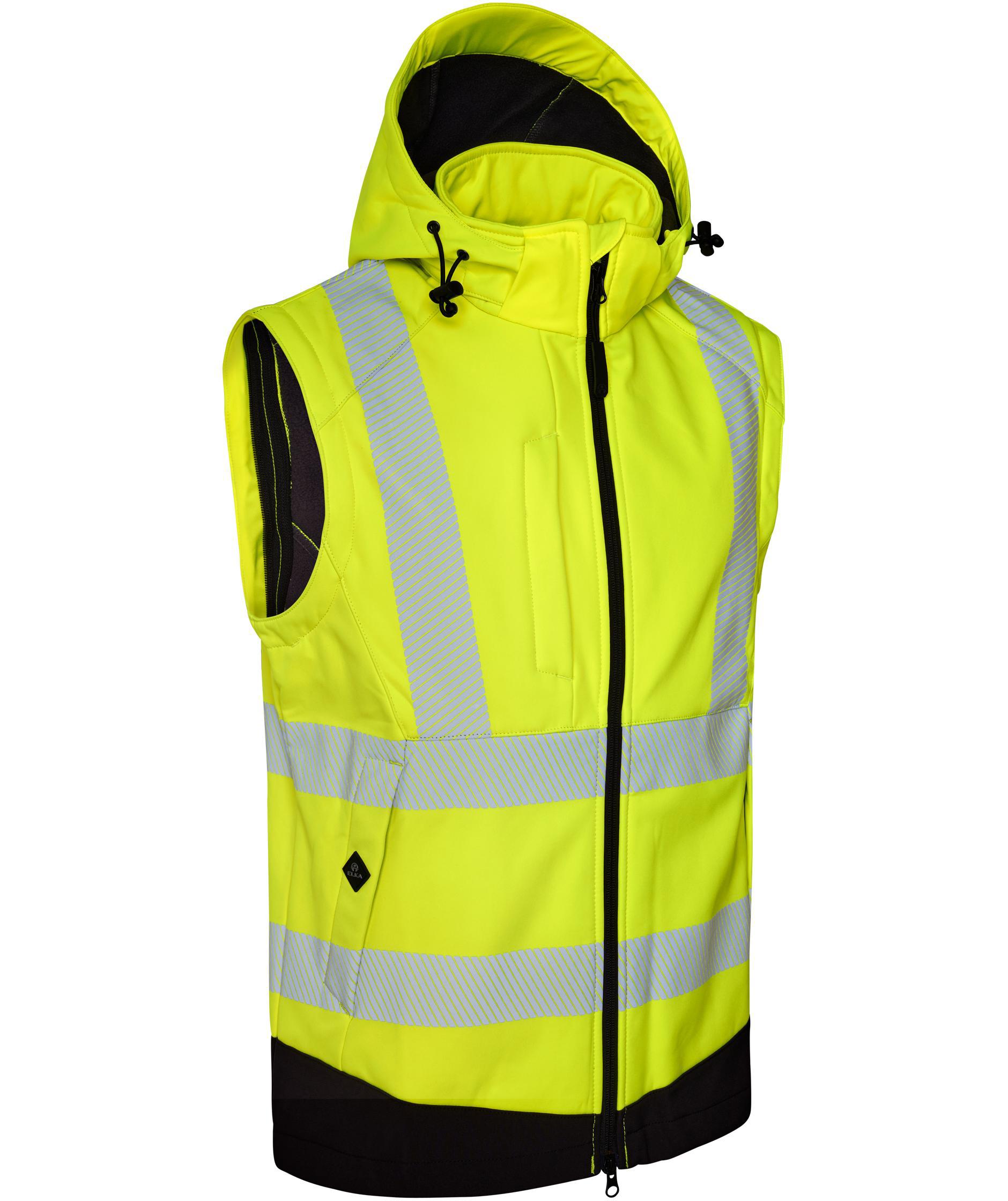 ELKA Visible Xtreme 2-in-1 softshell jacket, Hi-vis Yellow/Black