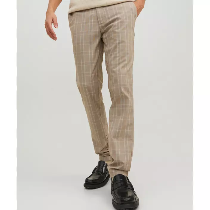 Jack & Jones JPSTMARCO JJCONNOR byxa, Beige Check, large image number 1