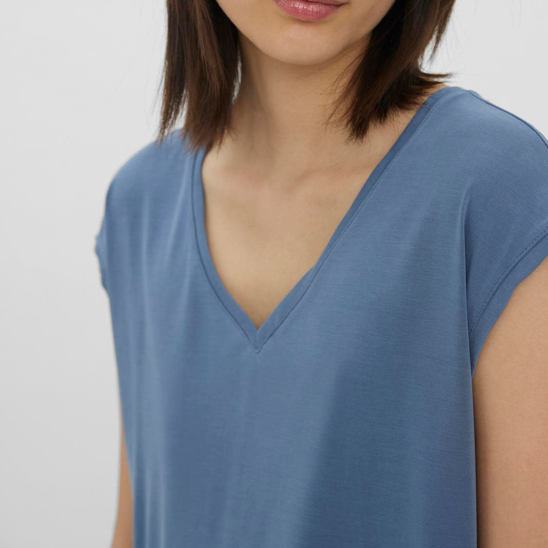 Vero Moda VMFILLI women's T-shirt, China Blue, large image number 3