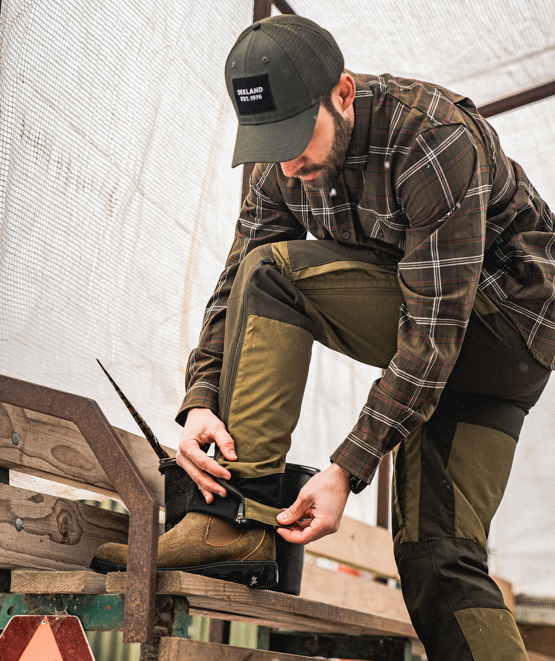 Seeland Hemlock bukser, Military olive/Pine green, large image number 7