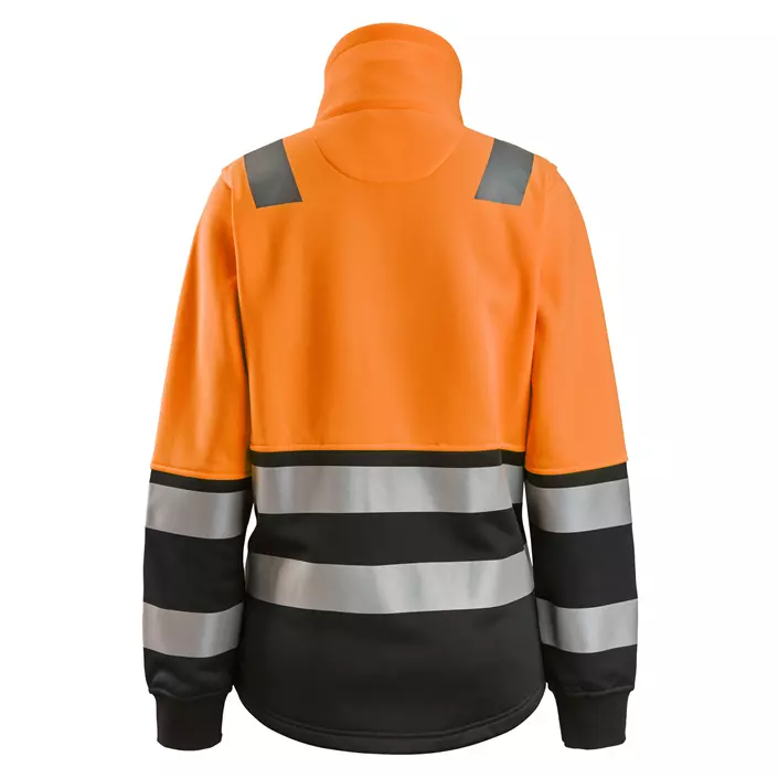 Snickers women's sweat jacket 8073, Hi-Vis Orange/Black, large image number 1