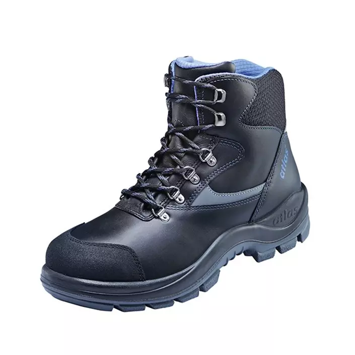 Atlas Big Size 735 safety boots S3, Black/Blue, large image number 0
