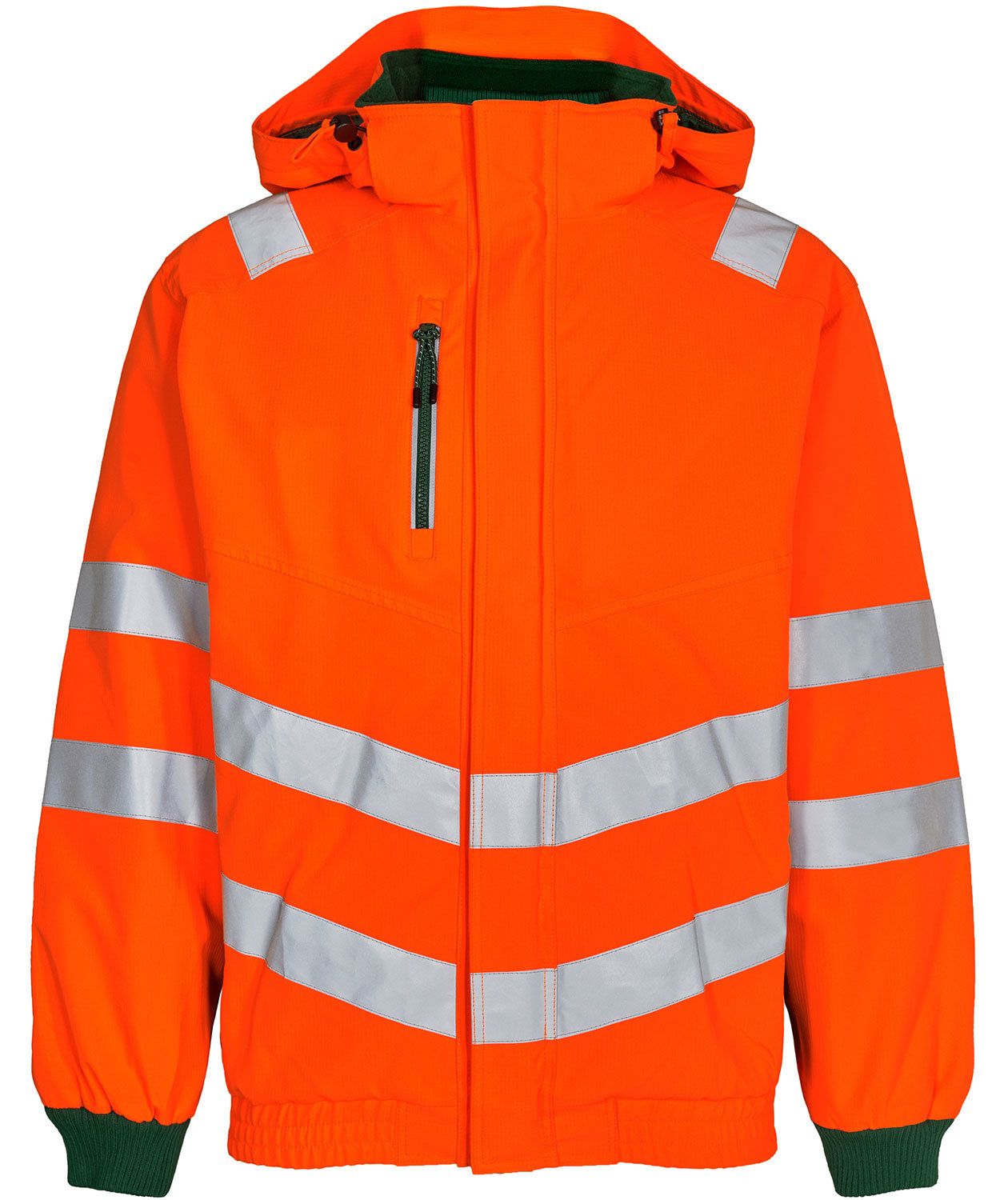 Engel Safety pilotjacka, Varsel Orange/Gr&ouml;n, Varsel Orange/Gr&ouml;n, swatch
