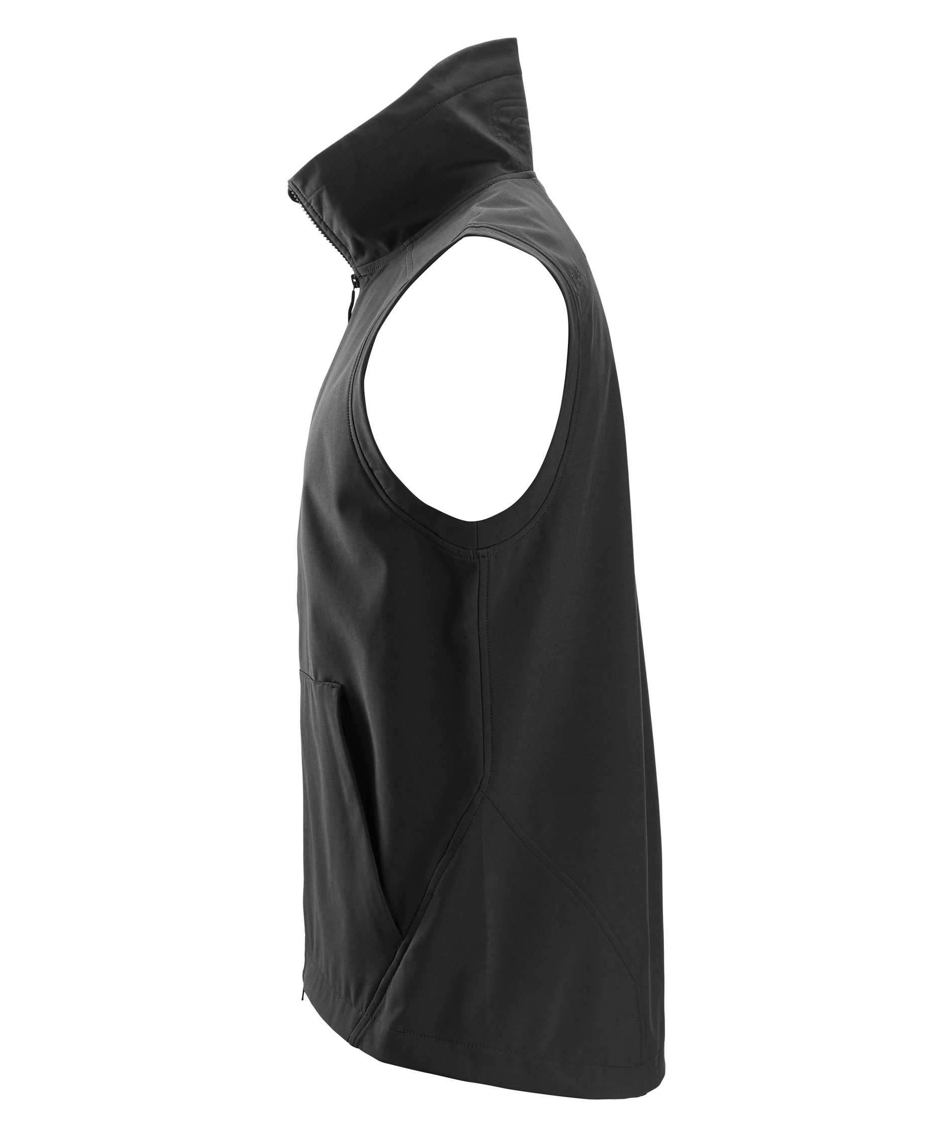 Snickers AllroundWork softshell waist coat, Black, large image number 3