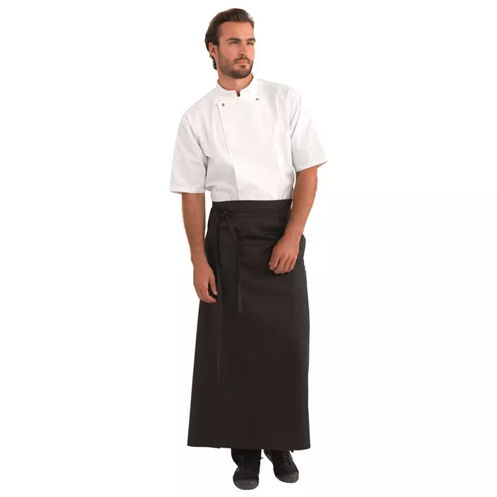Kentaur long apron, Black, Black, large image number 1
