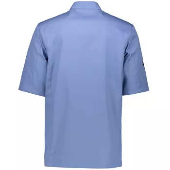 Karlowsky Gustav short-sleeved chef jacket, Grey/Blue
