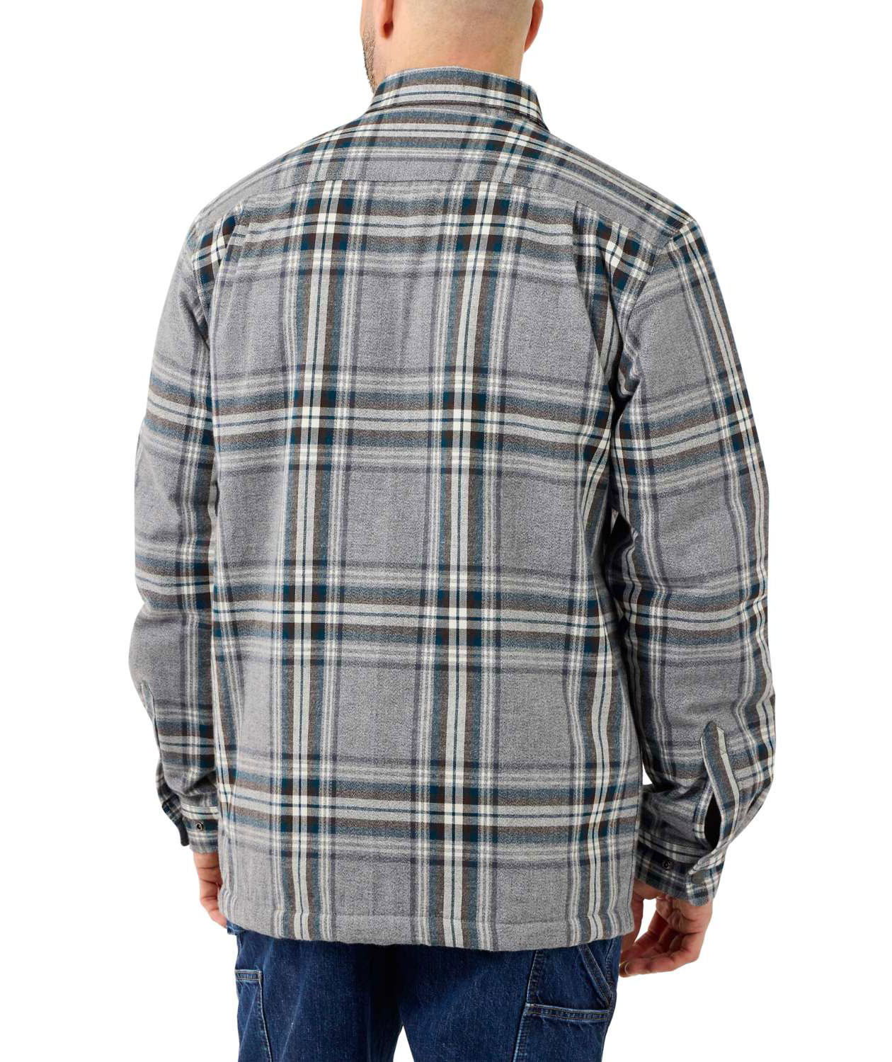 Carhartt Sherpa Gef&uuml;ttert Hemdjacke, Asphalt, large image number 2