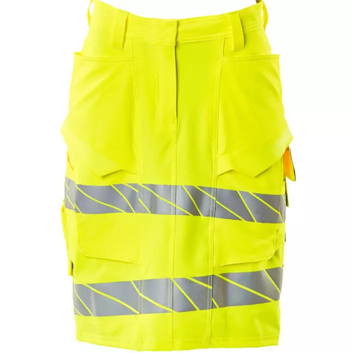 Mascot Accelerate Safe diamond fit skirt, Hi-Vis Yellow, large image number 0