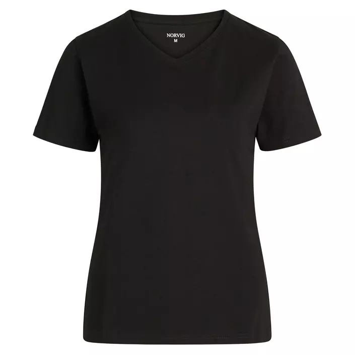 NORVIG stretch dame T-skjorte, Svart, large image number 0