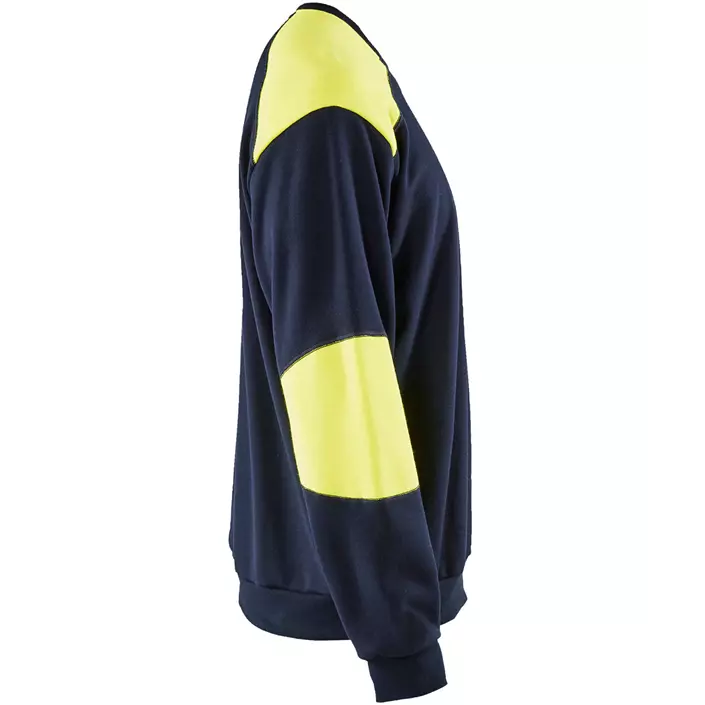 Blåkläder Anti-flame sweatshirt, Marine/Hi-Vis gul, large image number 3