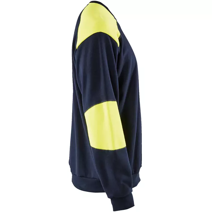 Blåkläder Anti-flame sweatshirt, Marine/Hi-Vis gul, large image number 3