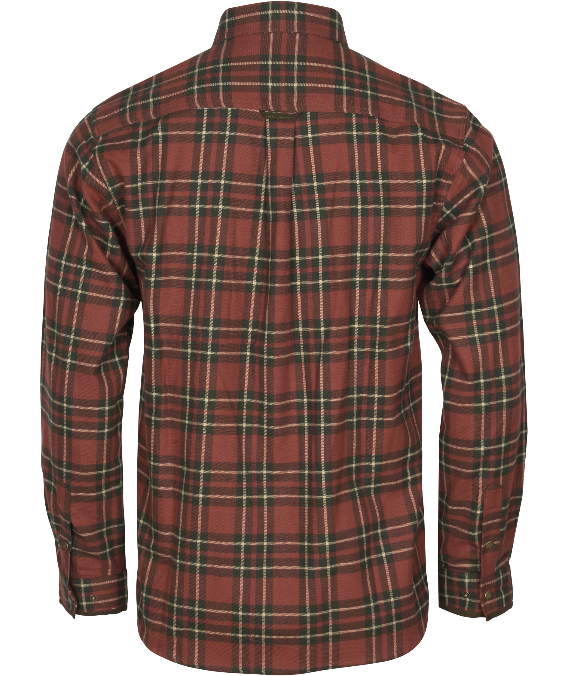 Pinewood Prestwick Exclusive skovmandsskjorte, Dark Terracotta/Dark Green