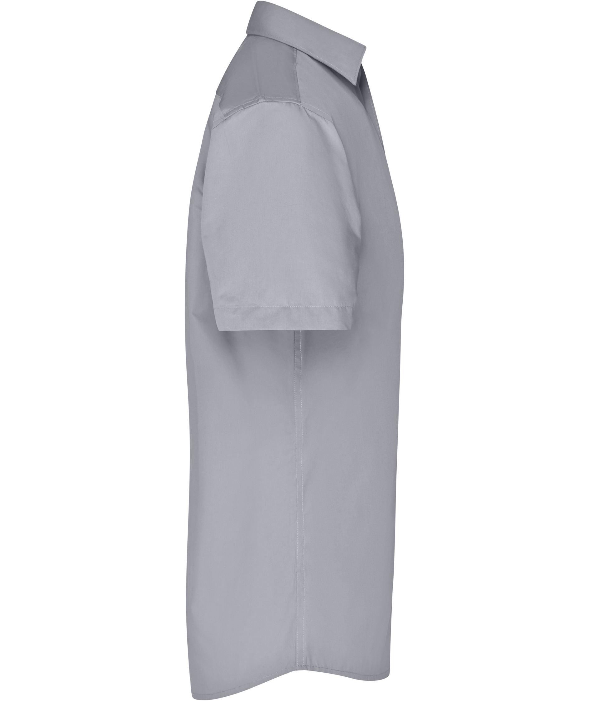 James & Nicholson classic fit kort&auml;rmad skjorta, Gr&aring;, large image number 2