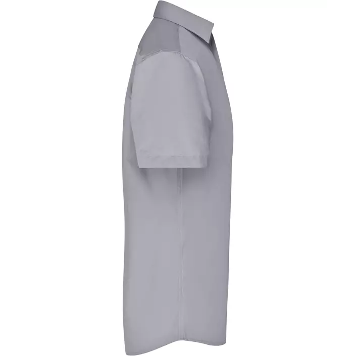 James & Nicholson modern fit kurzärmeliges Hemd, Grau, large image number 2