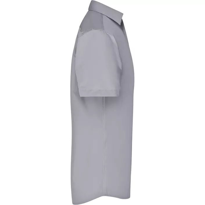 James & Nicholson modern fit short-sleeved shirt, Grey, large image number 2