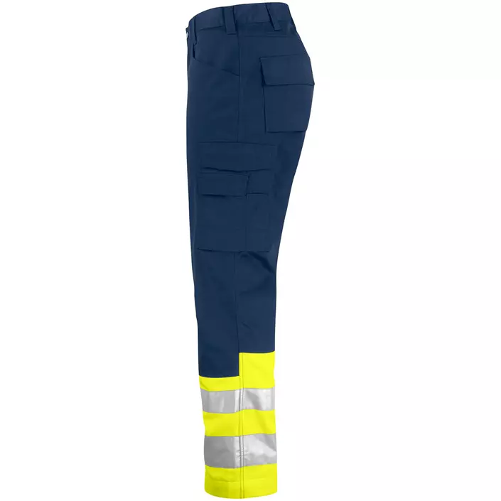 ProJob service trousers 6533, Hi-Vis Yellow/Navy, large image number 3