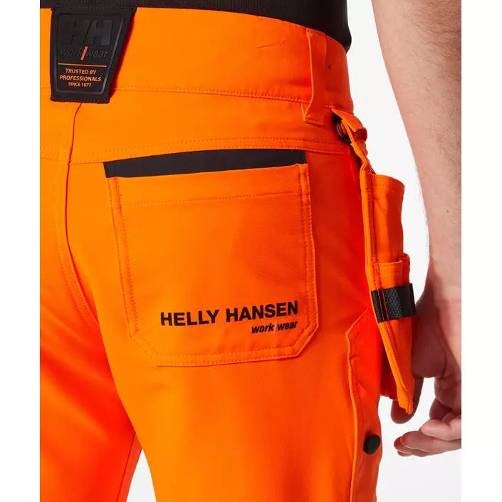 Helly Hansen ICU BRZ håndværkerbukser full stretch, Hi-vis Orange/Ebony, large image number 5