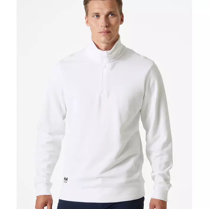 Helly Hansen Classic half zip sweatshirt, White , large image number 1