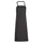 Kentaur wide bib apron, Black, Black, swatch