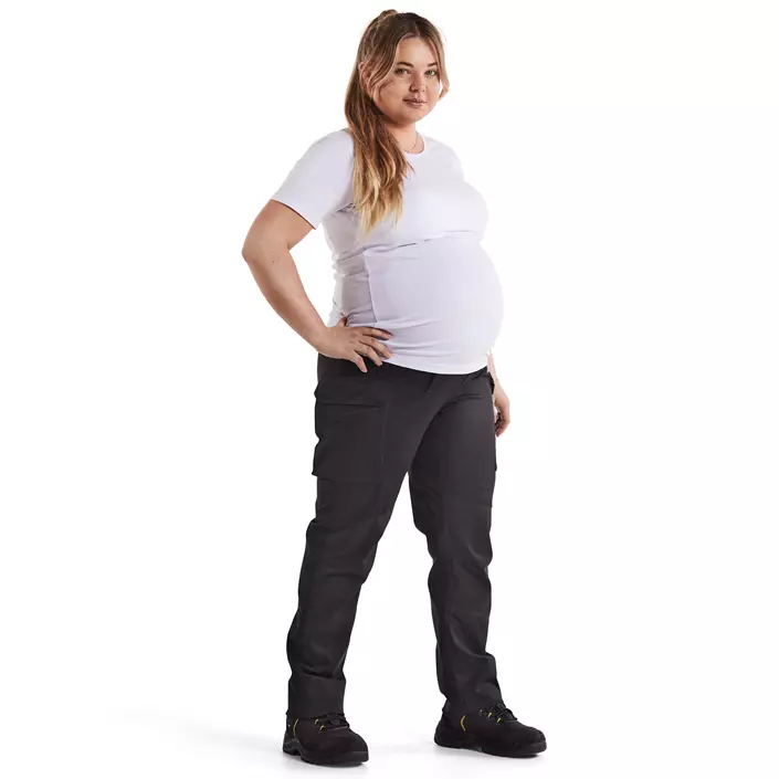 Blåkläder graviditetsarbejdsbukser, Sort, large image number 1