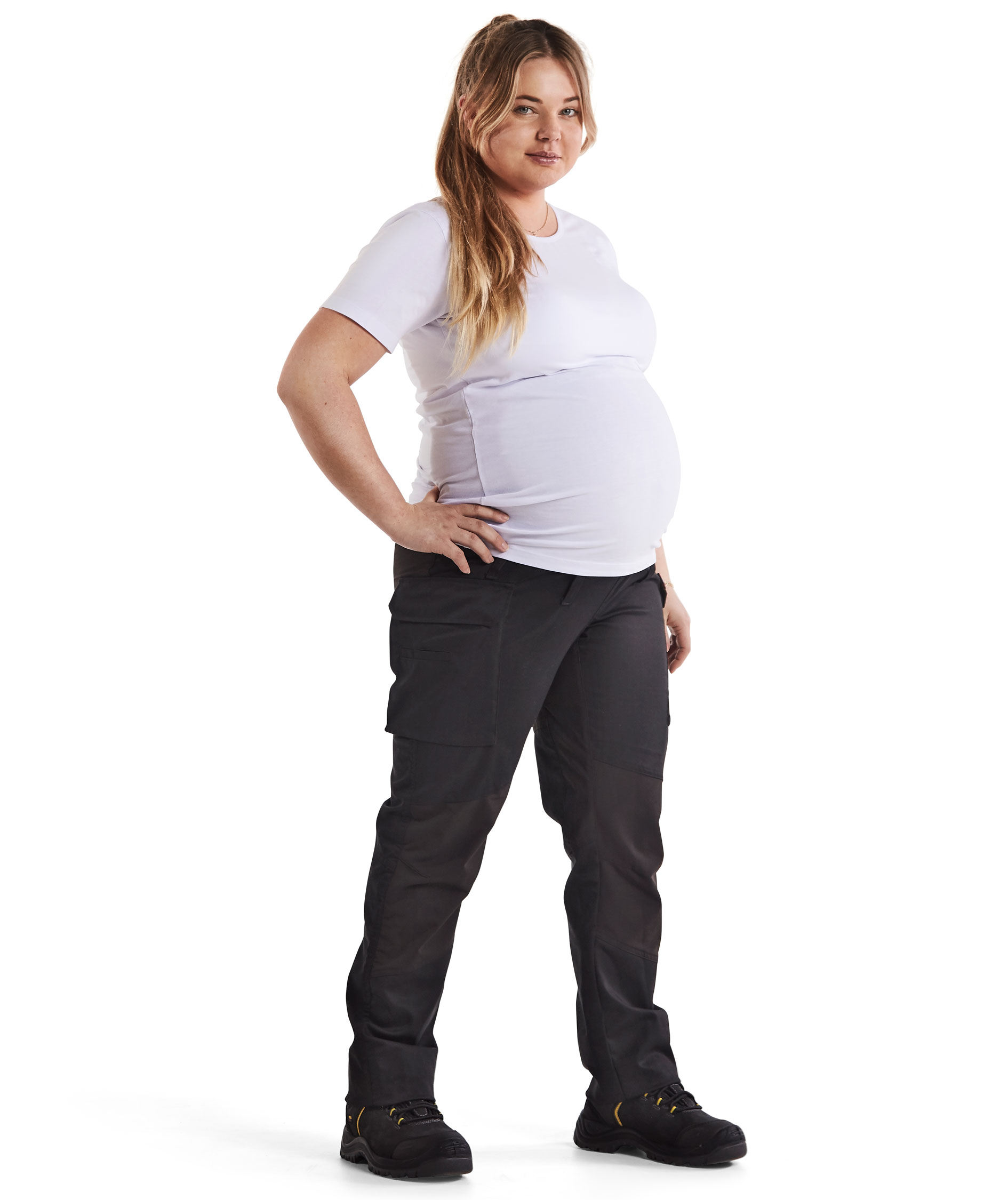 Black maternity work outlet trousers