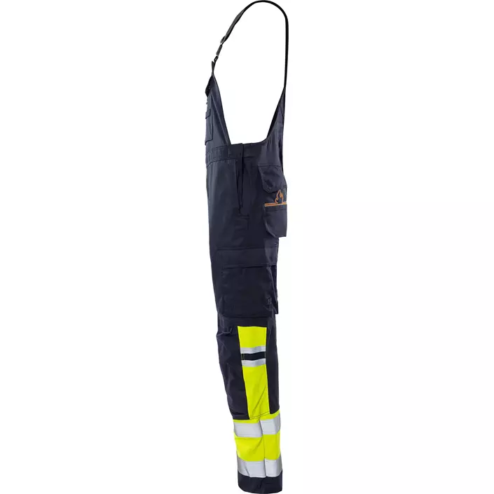 Fristads Flamestat selebukse 2168 ATHF full stretch, Hi-Vis Gul/Mørk Marine, large image number 3
