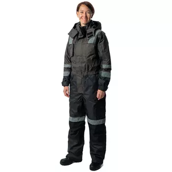 Elka Working Xtreme women's thermal coverall, Charcoal/Black