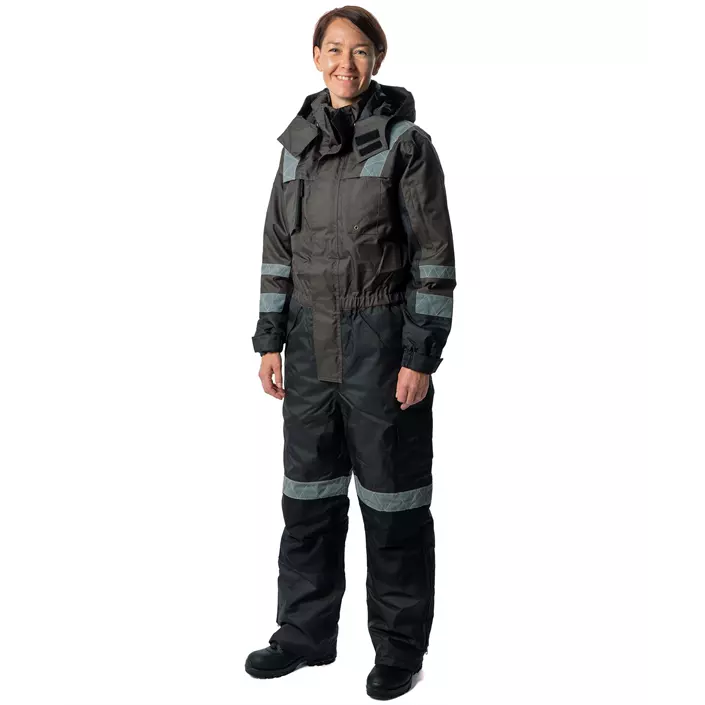Elka Working Xtreme women's thermal coverall, Charcoal/Black, large image number 1
