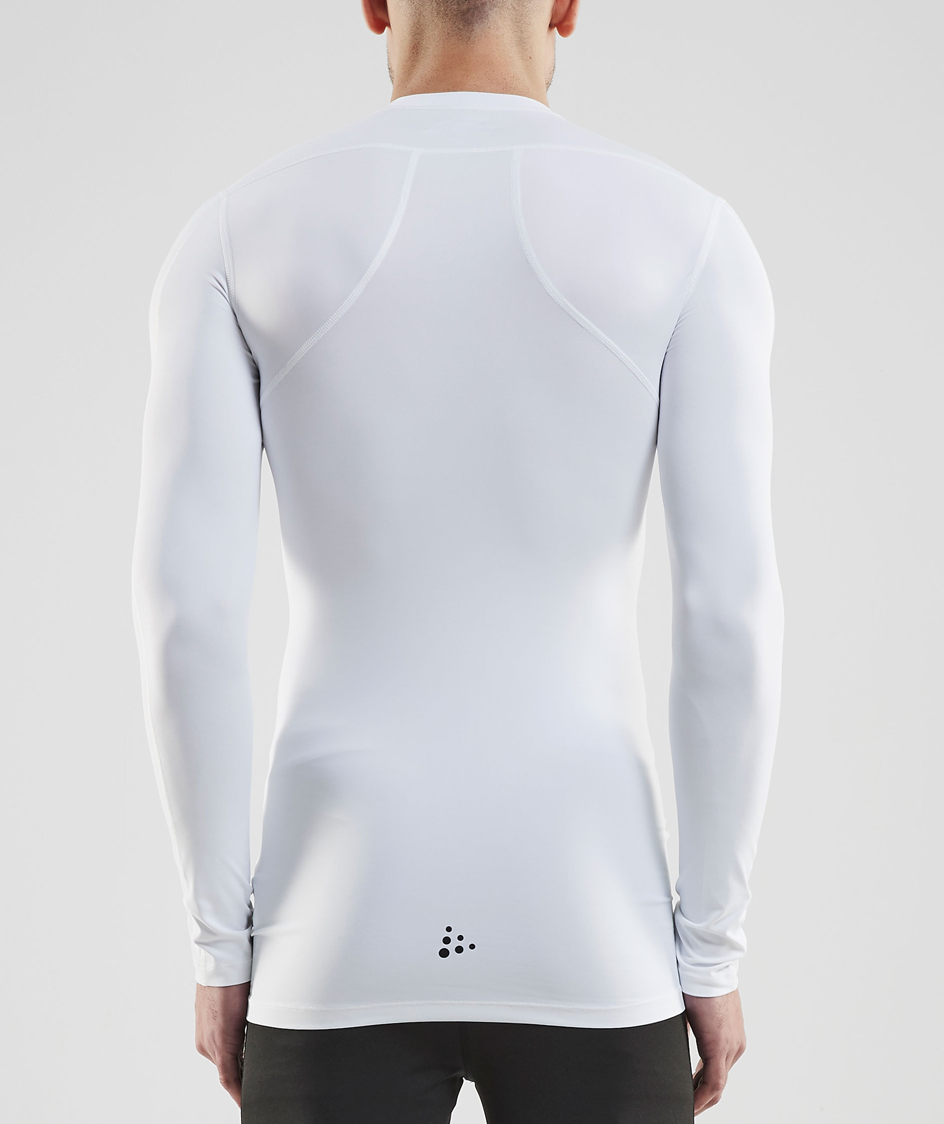 Craft Pro Control Compression lang&aelig;rmet T-shirt, White , large image number 2