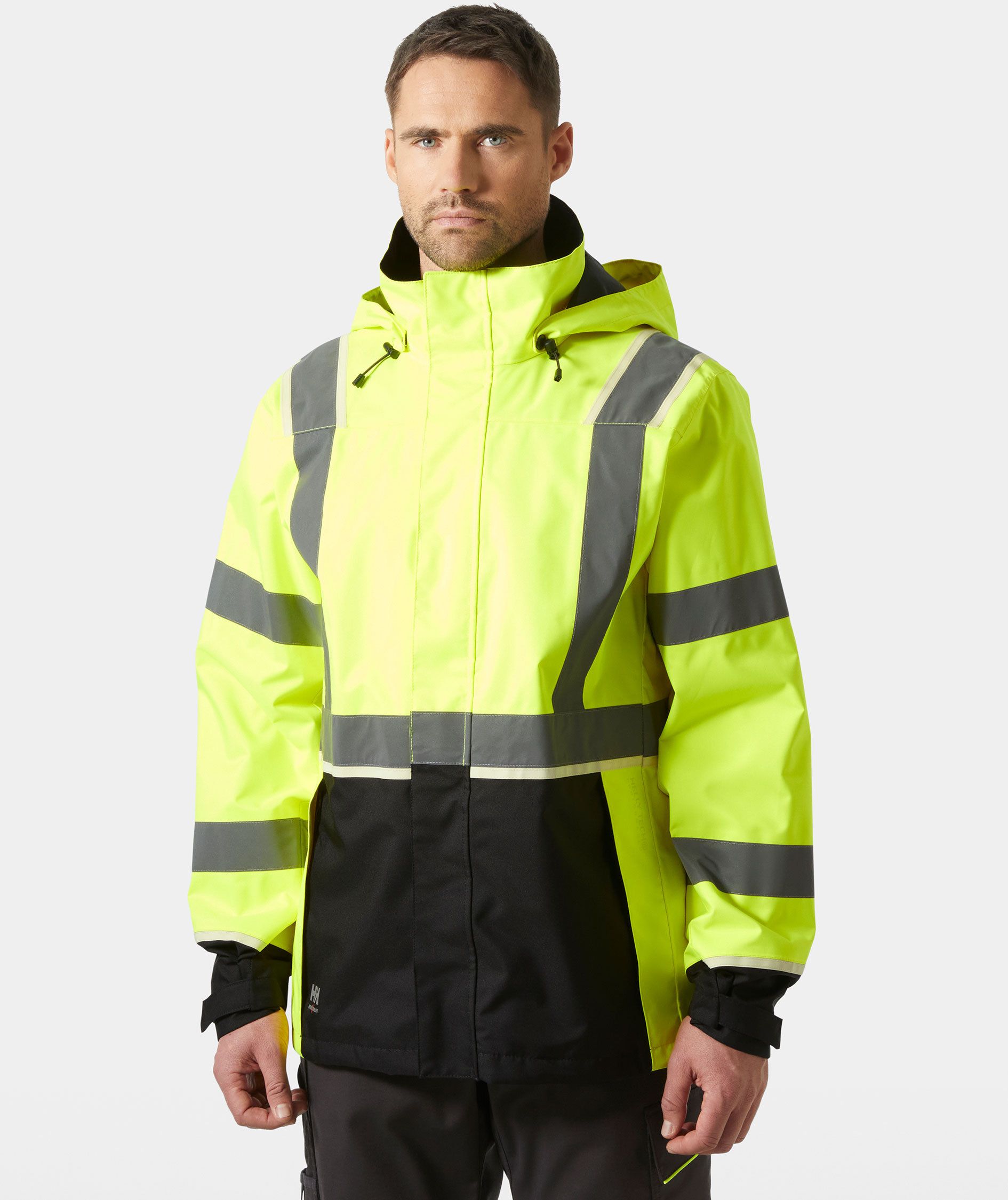 Helly Hansen UC-ME skaljakke, Hi-vis Gul/Ebony, large image number 3