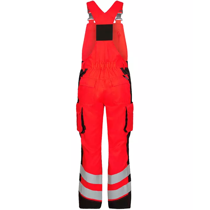 Engel Safety Light dame overalls, Hi-vis Rød/Sort, large image number 1