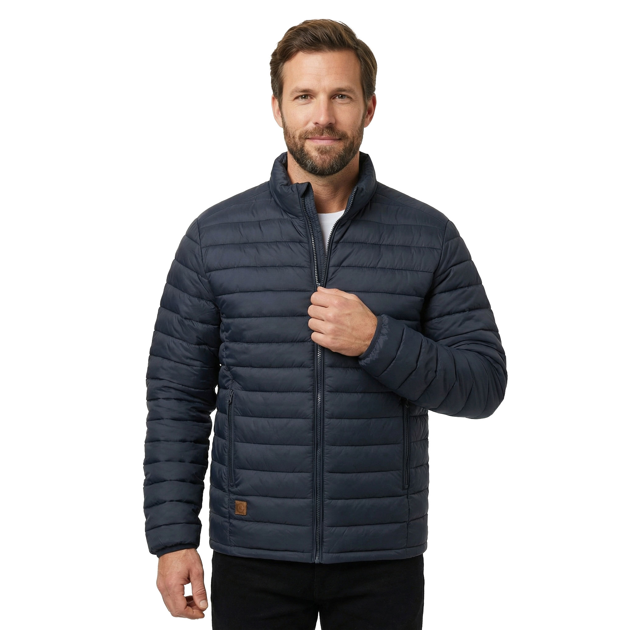 Westborn vadderad jacka, Navy, large image number 1