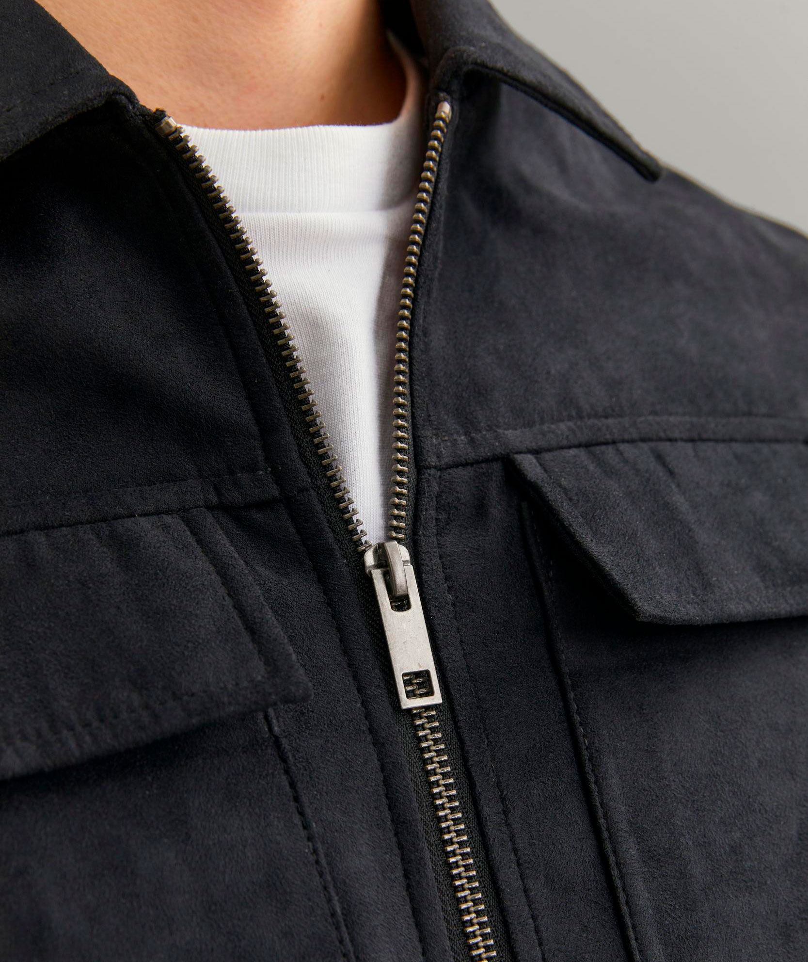 Jack & Jones JJEROCKY PAYTON faux leather jacket, Jet black, large image number 3