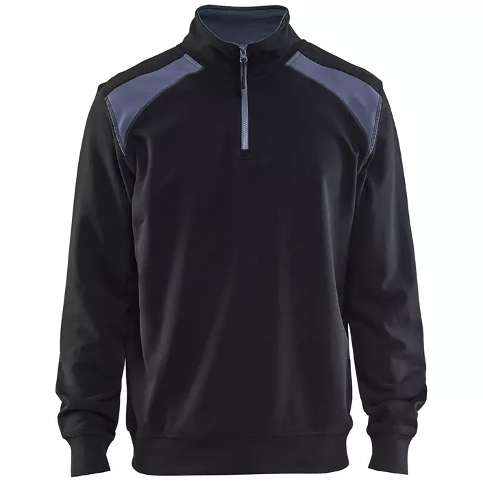 Blåkläder Unite Half-Zip sweatshirt, Black/Grey, large image number 0