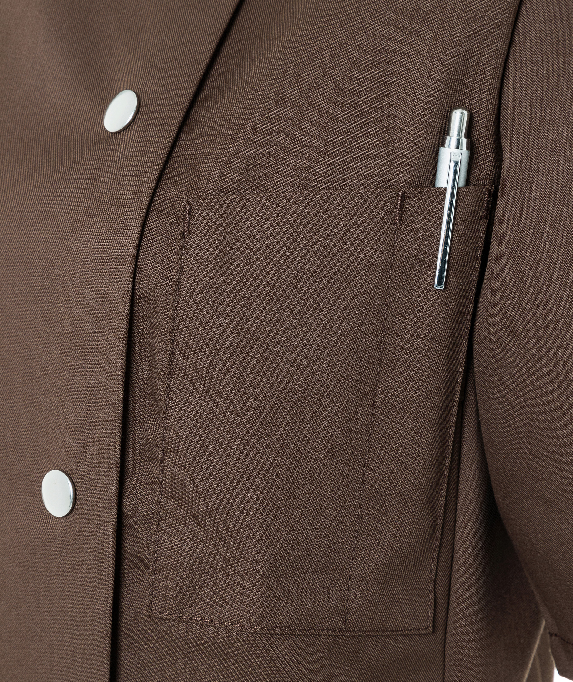 Karlowsky Greta short-sleeved women's chef jacket, Light Brown, Light Brown, large image number 5