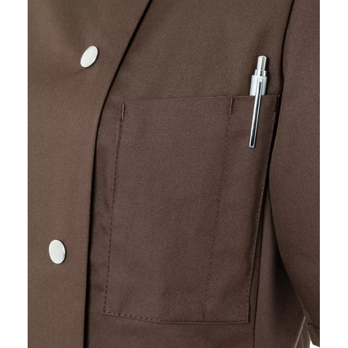 Karlowsky Greta short-sleeved women's chef jacket, Light Brown, large image number 5