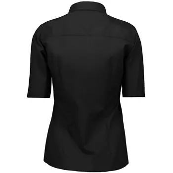 Seven Seas Fine Twill short-sleeved Modern fit women shirt, Black