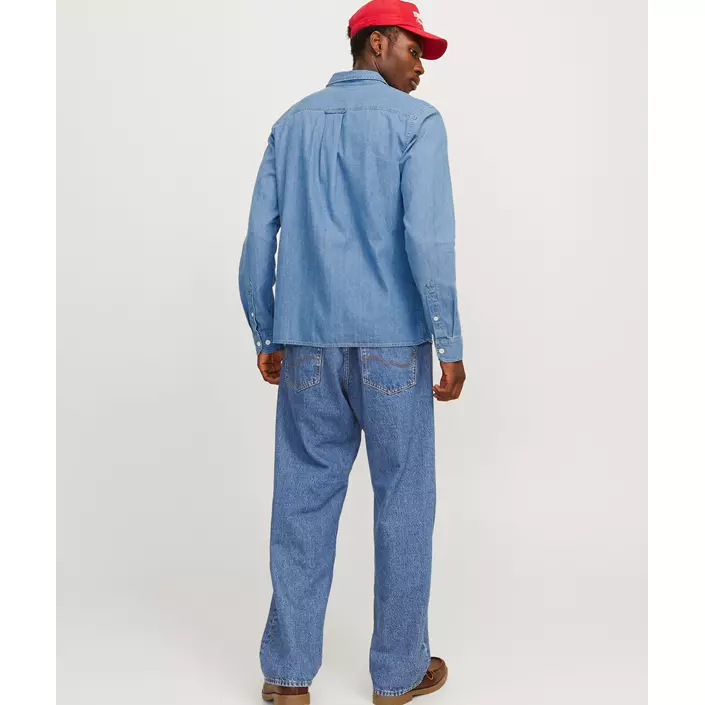 Jack & Jones JJETRAVIS Denim Hemd, Light Blue Denim, large image number 2
