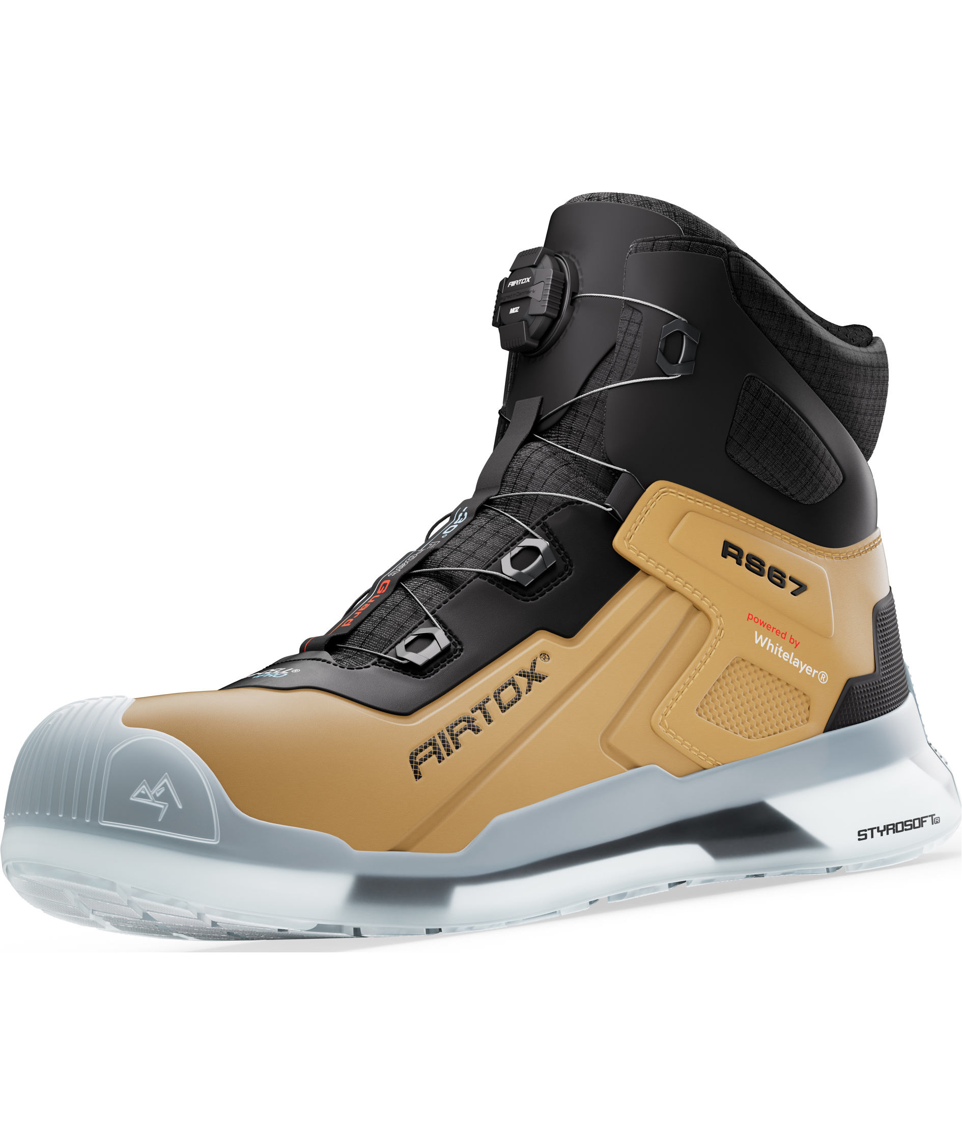 Airtox RS67 safety boots S7S, Desert haze/raven-black
