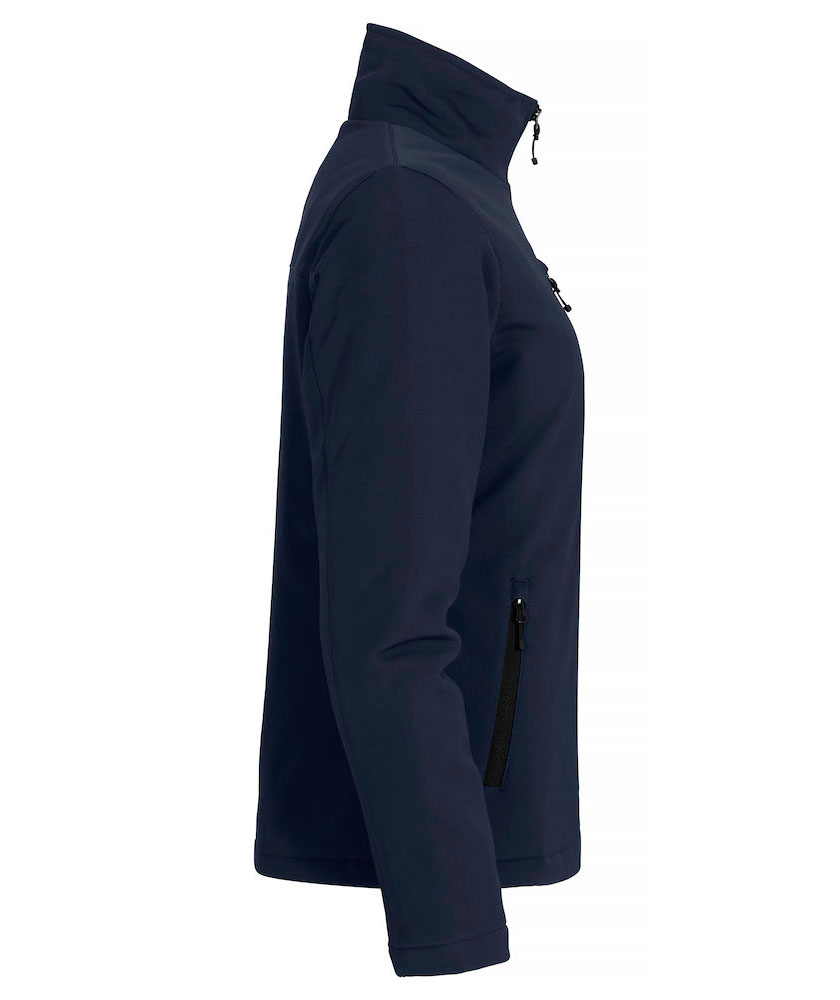 Clique Gef&uuml;ttert Damen Softshelljacke, Dark navy, large image number 3