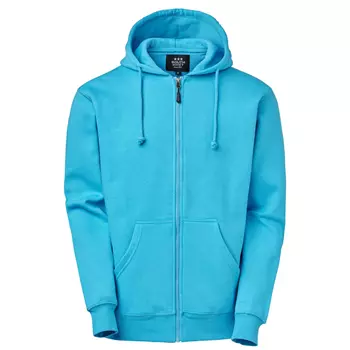 South West Parry hoodie with full zipper, Aqua Blue