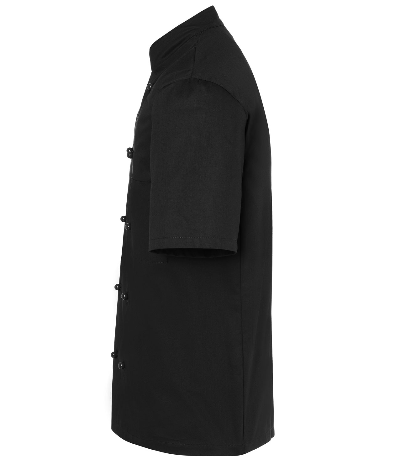 Karlowsky Lennert short-sleeved chefs jacket without buttons, Black, large image number 4