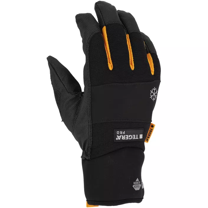 Tegera Pro 9130 vinter arbejdshandsker, Sort/grå/orange, large image number 2