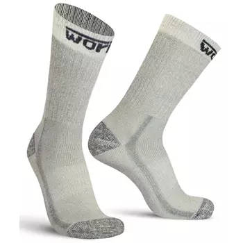 Worik Walker socks with merino wool, Silver Grey